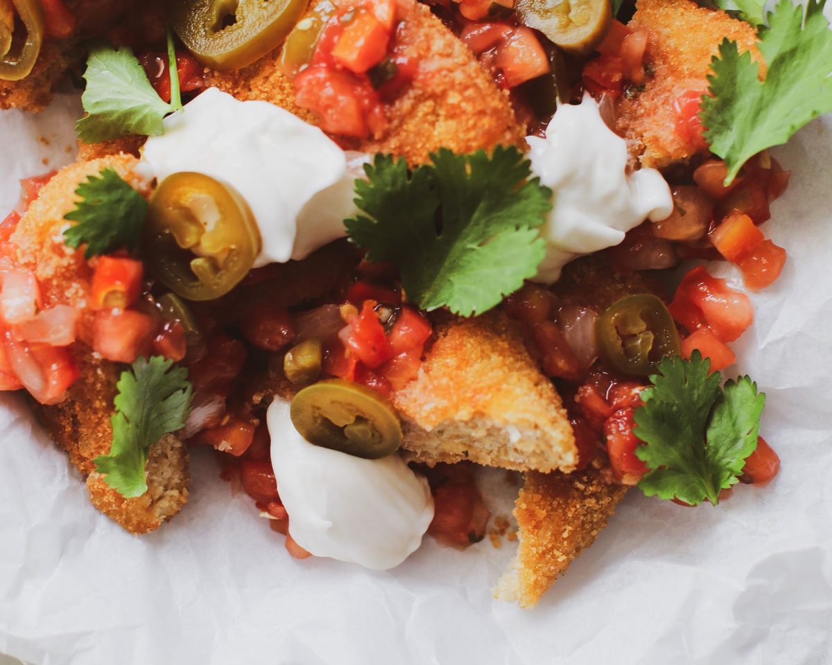 Crispy Chicken Nacho Bites