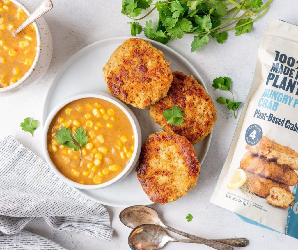 ...made with Hungry Planet Crab™ Plant-Based Crab Cakes