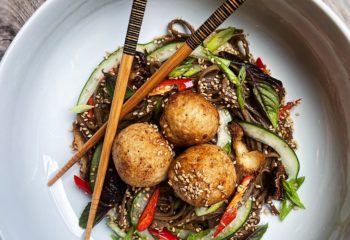 Cold Miso Sesame Noodle Salad