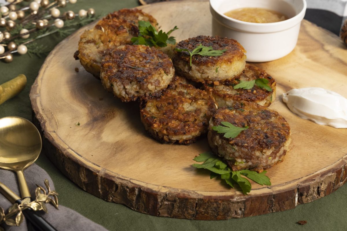 Beef and Potato Latkes