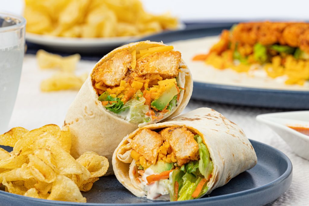 5-Minute Buffalo Chicken Wrap